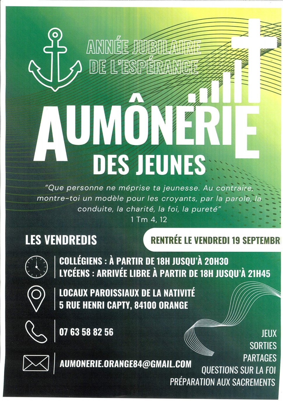Aumônerie des jeunes